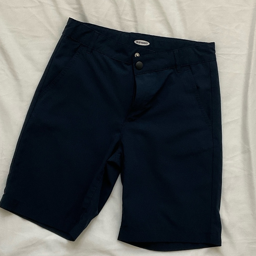 Old Navy Men's Dark Blue Flat Front Shorts